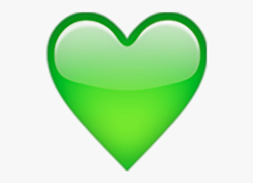 Heart Emoji Green Symbol Yellow - Emoji Green Heart Png, Transparent Png