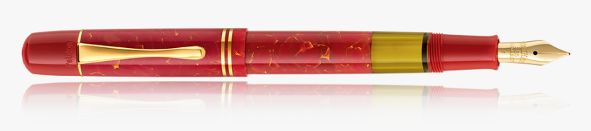 Se M101n Bright Red Fountain Pen M - Pelikan M101n Bright Red, HD Png Download