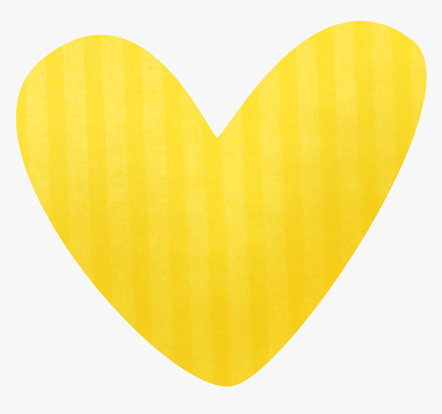 Yellow Heart Clip Art - Yellow Heart Clip Art Png, Transparent Png