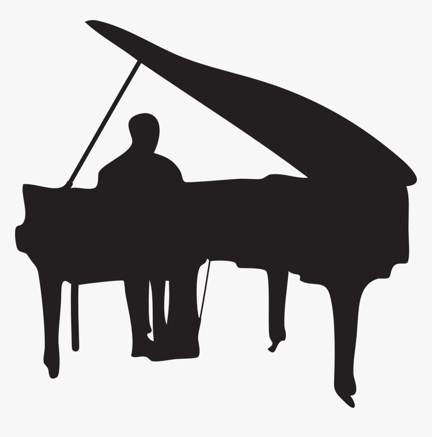 Grand Piano Player Piano Jazz Piano - Pianist Clipart, HD Png Download