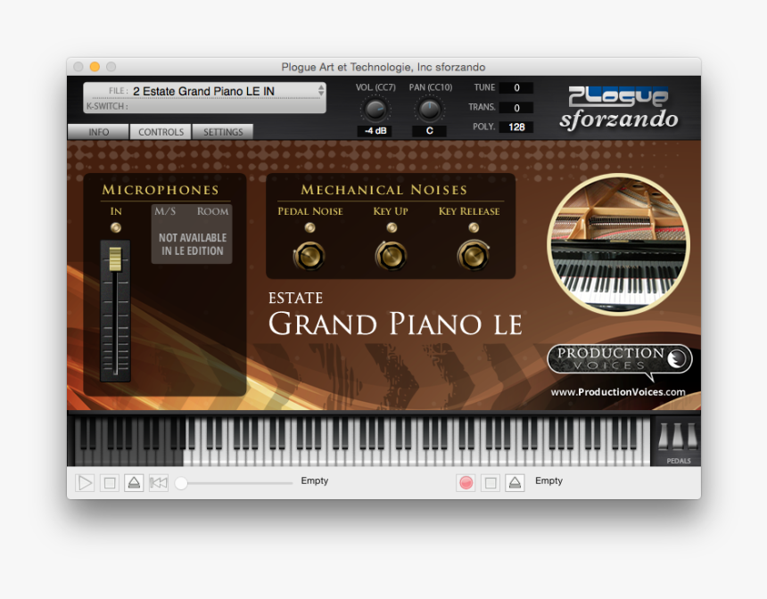 Estate Grand Le For Sforzando - Estate Grand Piano Le, HD Png Download