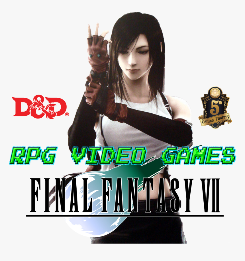 Final Fantasy 7 Tifa Lockheart Dnd 5e - Tifa Lockhart In Game, HD Png Download