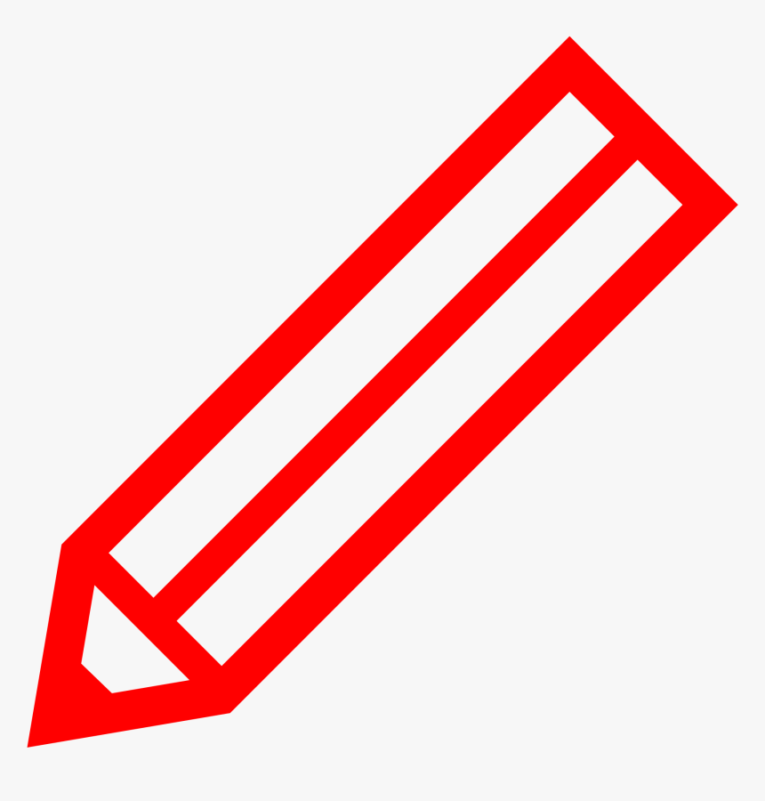 Red Pen Icon Png , Png Download - Blue Pencil Crayon Transparent, Png Download
