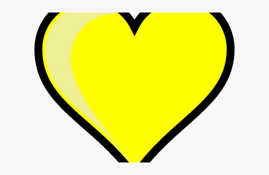 Yellow Heart Cliparts - Heart, HD Png Download