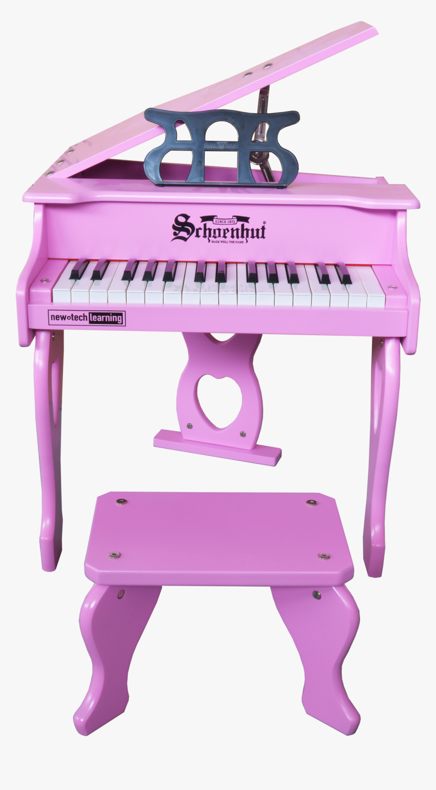 Schoenhut 30 Key Digital Baby Grand Piano Pink - Electric Piano, HD Png Download
