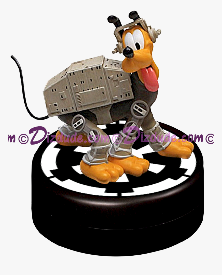 Pluto As An At-at Medium Big Fig With Pin Le 1977 Disney - Star Wars Disney Statue, HD Png Download