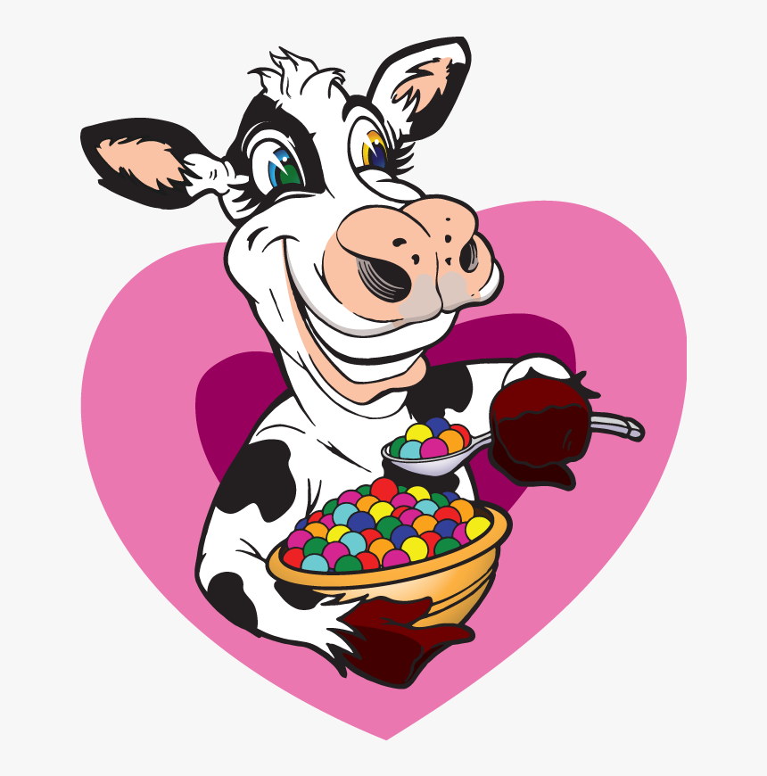 Transparent Eating Cereal Clipart - Cow Wow Cereal Milk, HD Png Download
