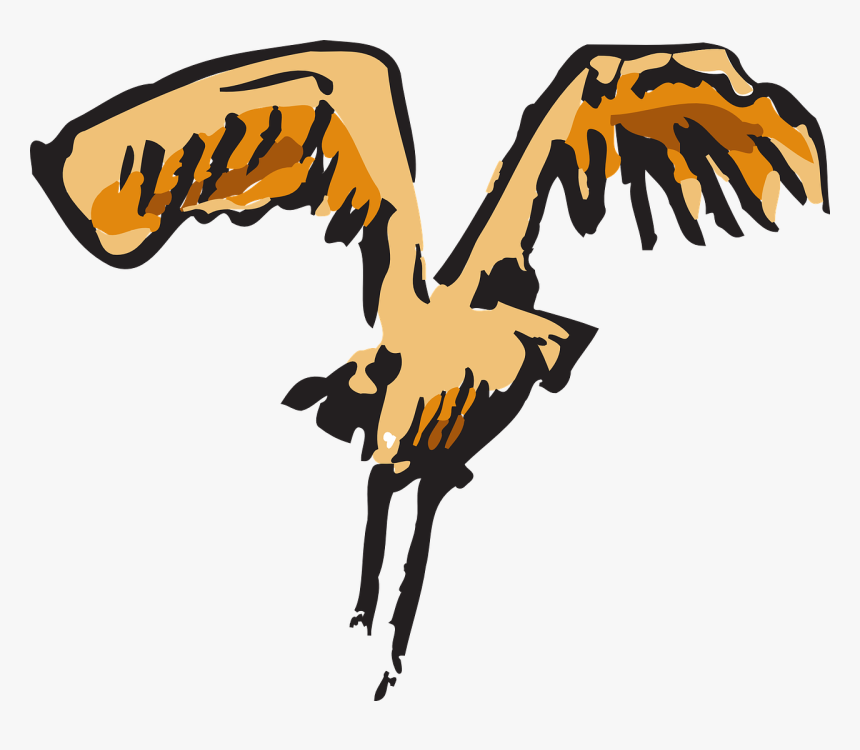 Bird Wings Landing Feathers Png Image - Feather, Transparent Png