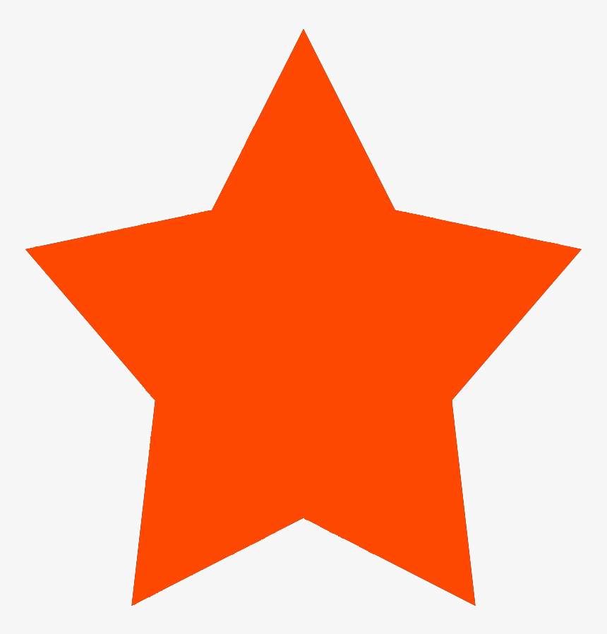 Stars Clipart Orange - Orange Star, HD Png Download