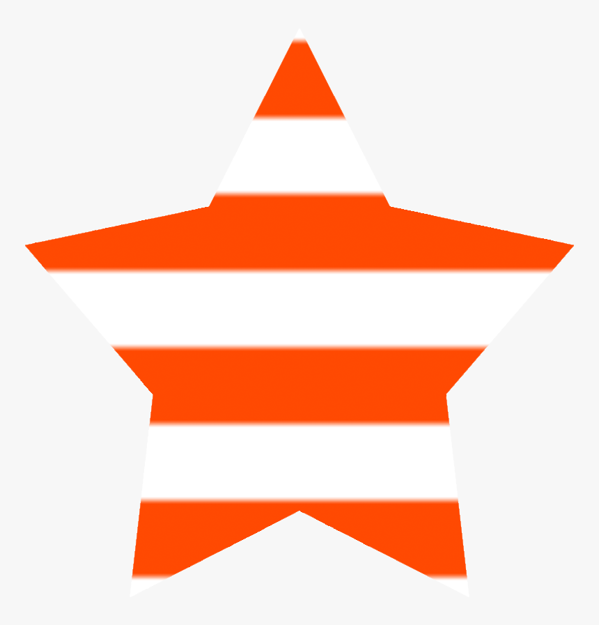 Orange Star Clipart - Sign, HD Png Download
