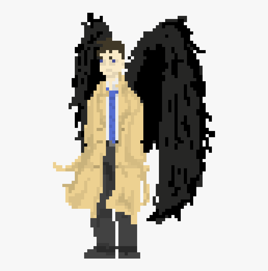 Castiel Pixel Art, HD Png Download