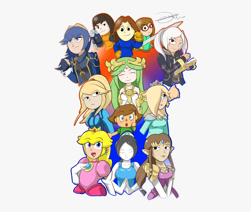 Super Smash Cool Girl Characters, HD Png Download