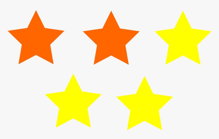 3 Up 2 Down Star Rating - Rating Star Png Icon, Transparent Png