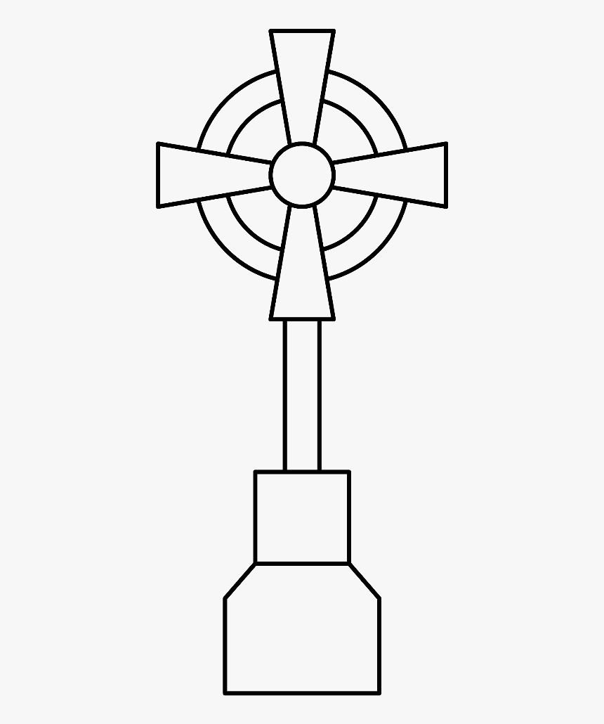 #halloween #holidays #spooky #outline #outlines #cross - Cross, HD Png Download