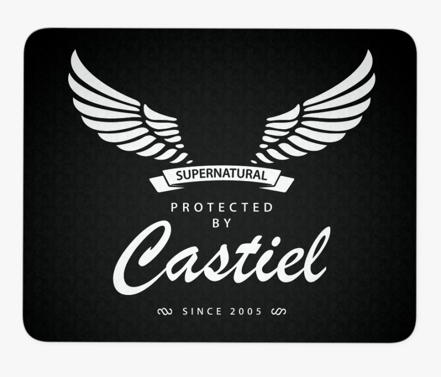 Protected By Castiel Mouse Pad - Castiel Supernatural Shirts, HD Png Download