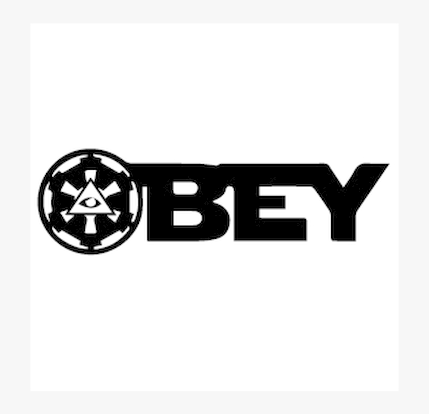 Star Wars Obey Vinyl Decal Sticker

size Option Will - Graphics, HD Png Download