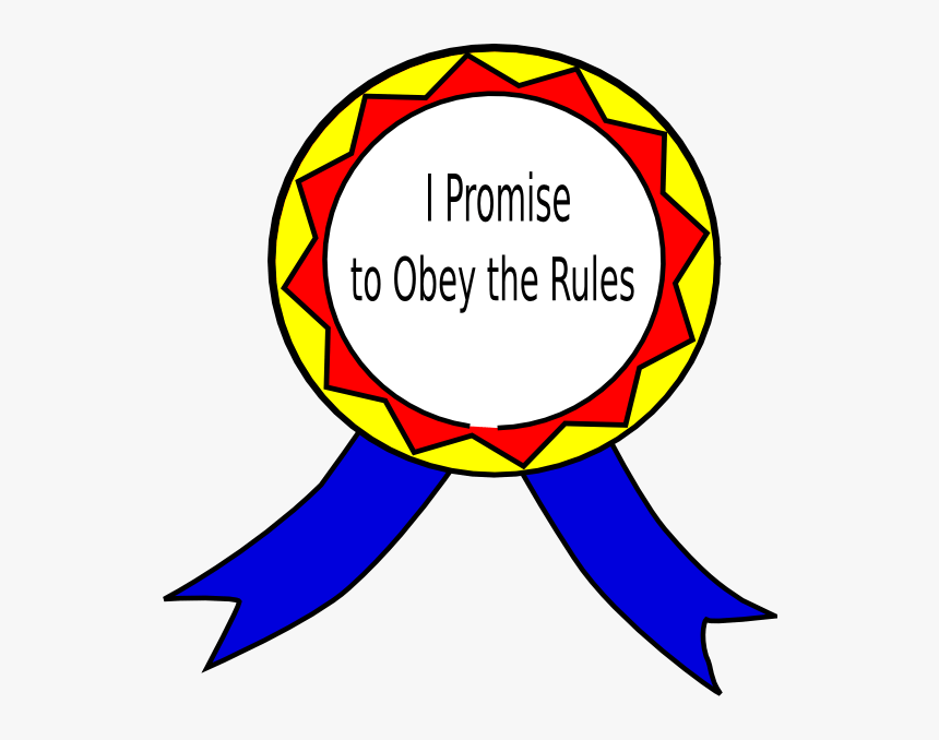 Transparent Ambassador Clipart - Promise To Obey The Rules, HD Png Download