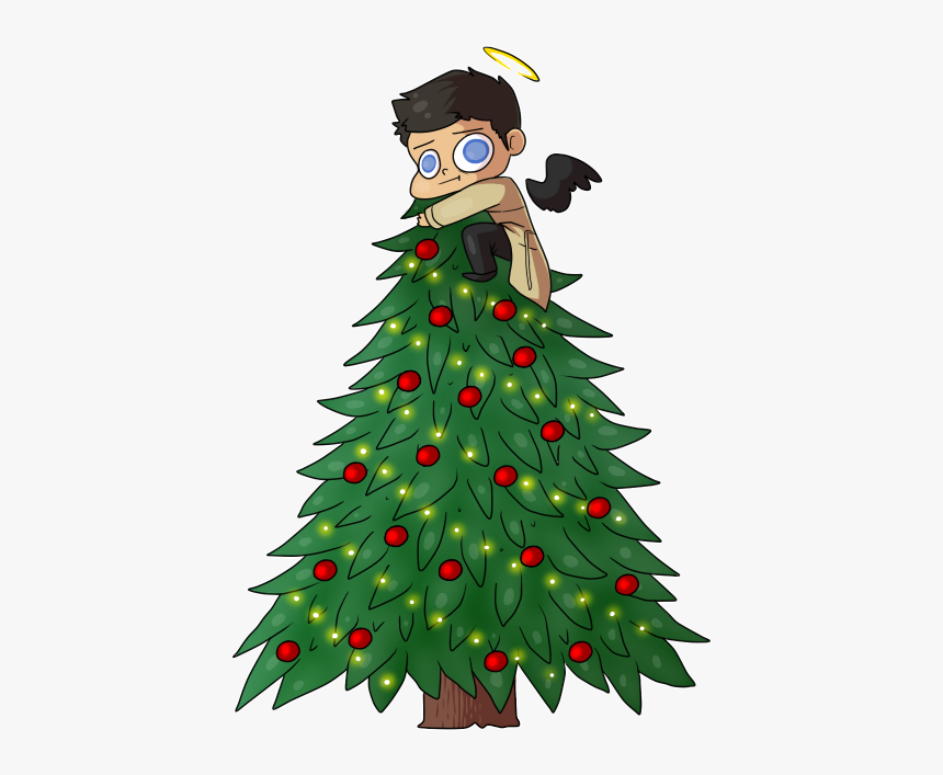 Drawing Supernatural Castiel Spn Cas Spn Art Spnart - Castiel Christmas Angel, HD Png Download