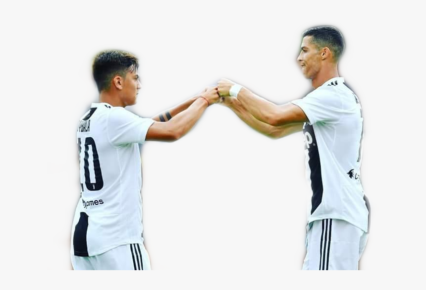 #cr7 #juventus #cristianoronaldo #dybala - Dybala Cristiano Ronaldo Png, Transparent Png