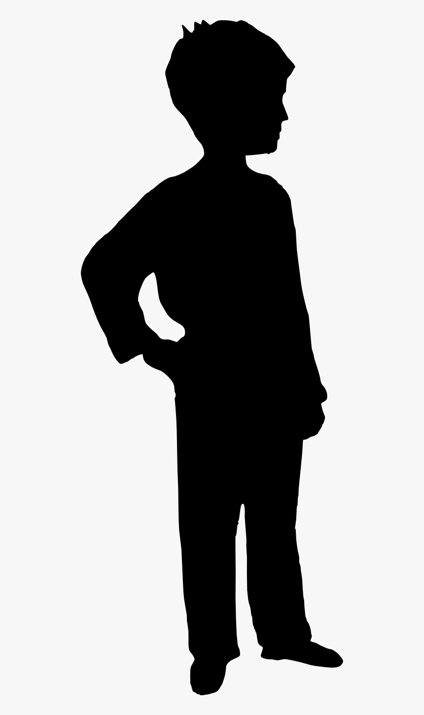 Boy Silhouette Transparent Background, HD Png Download