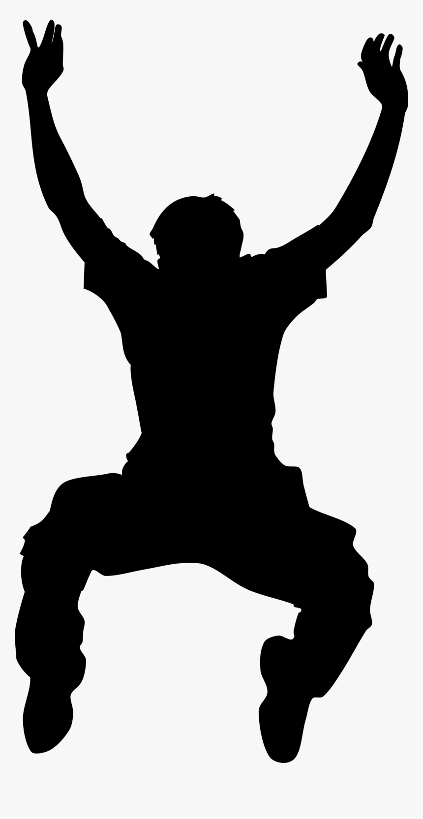 Silhouette Clip Art - Jumper Silhouette, HD Png Download