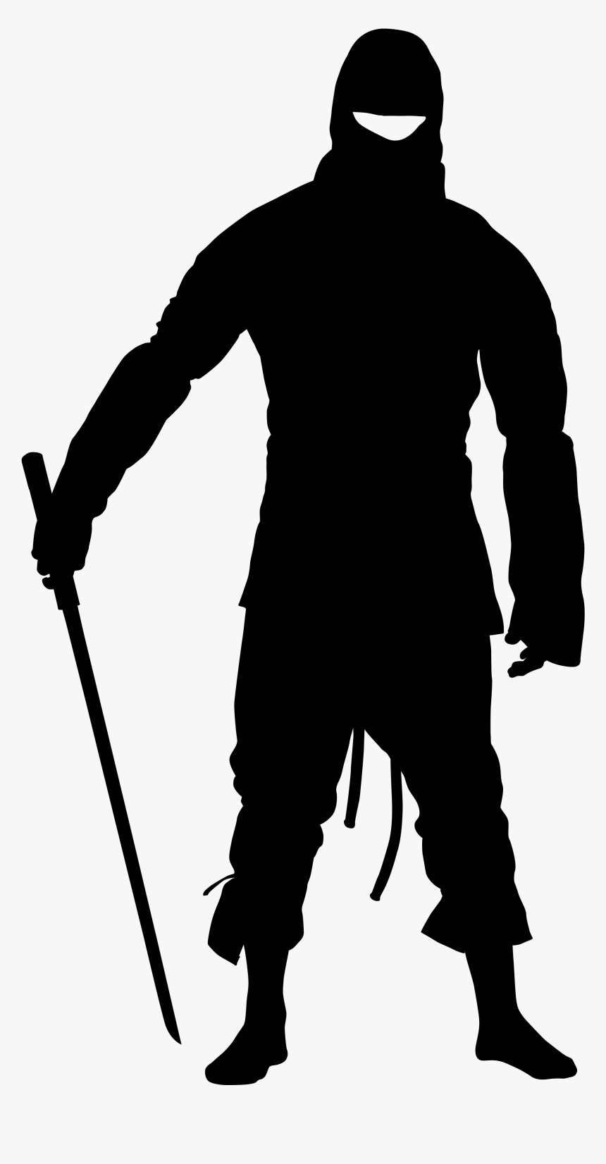 Silhouette Ninja Clip Art - Ninja Silhouette Png, Transparent Png