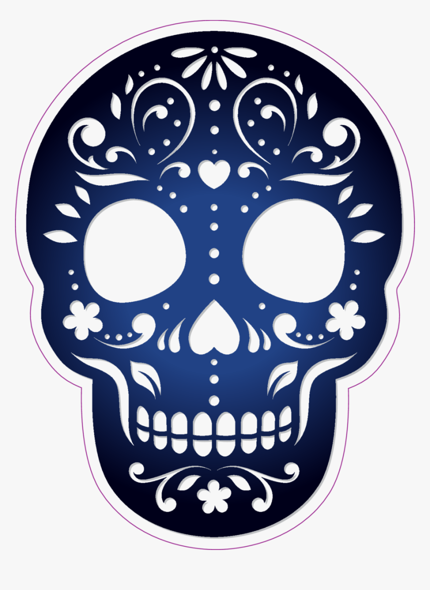 Sugar Skull Silhouette, HD Png Download