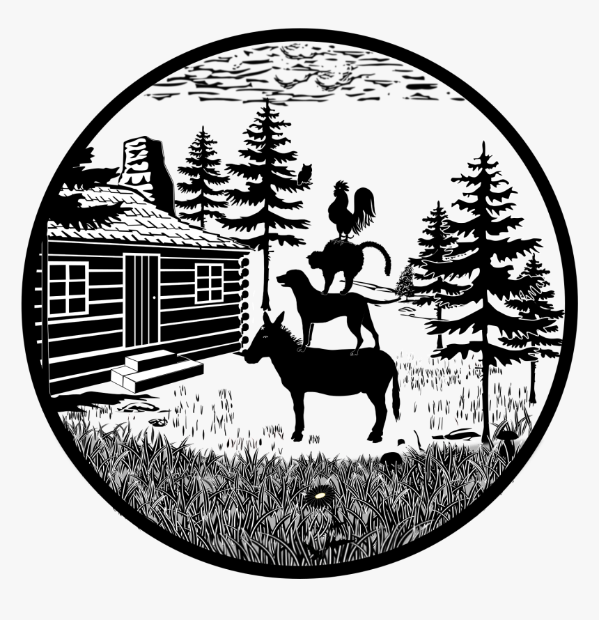 Bremen Town Musicians 5 Clip Arts - Silhouette, HD Png Download