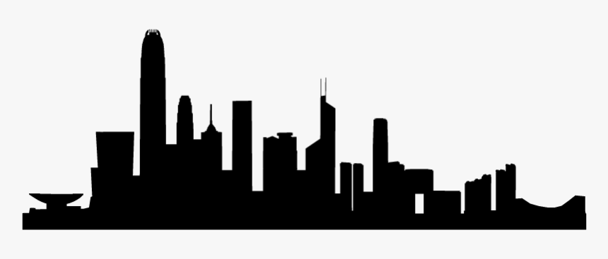 Hong Kong Skyline Silhouette - Pray For Hong Kong, HD Png Download