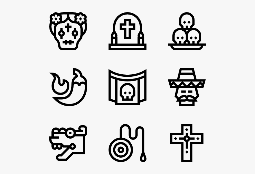 Mexican Skull Vector Png - Museum Icons, Transparent Png