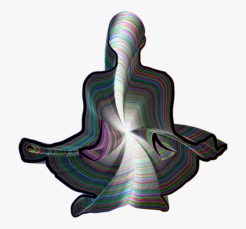 Meditation, Yoga, Silhouette, Line Art, Exercise - Meditation, HD Png Download