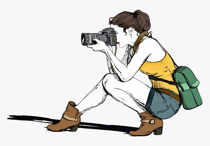 Photographer With Camera Silhouette Png - Photography Clipart, Transparent Png