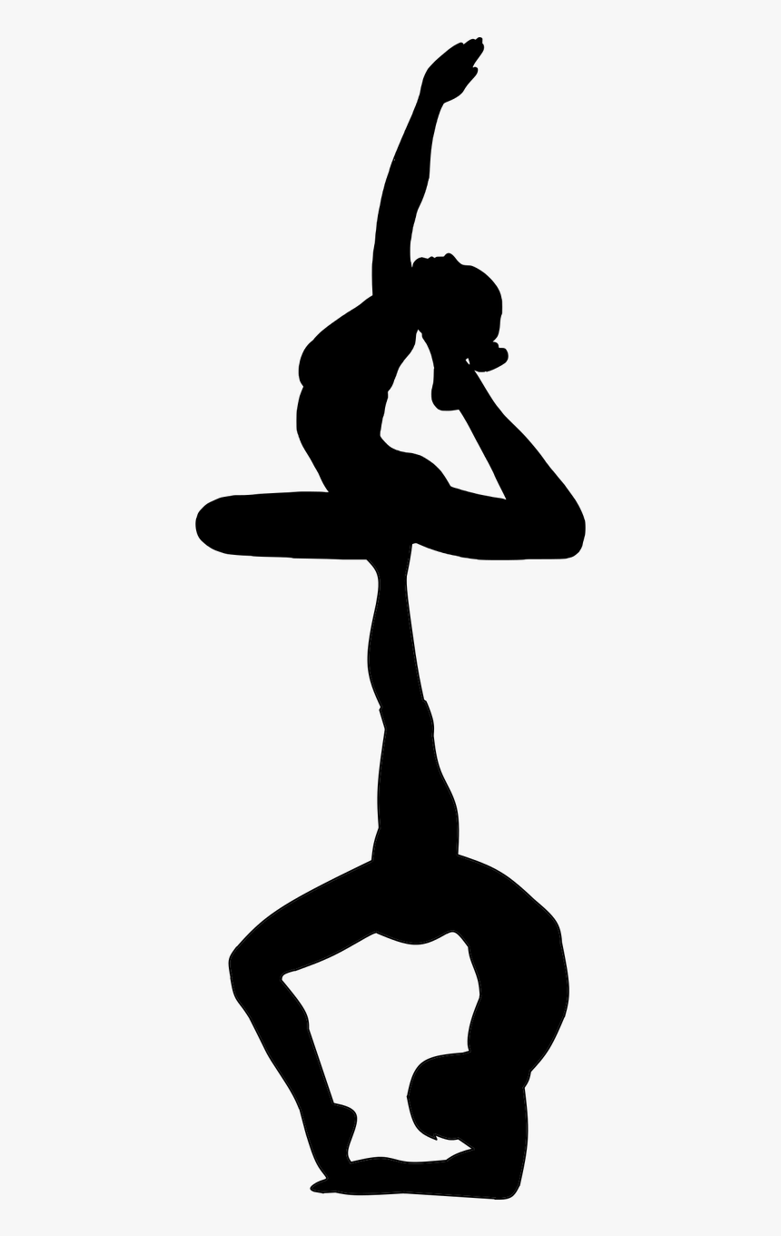 Yoga Acrobat Balance Free Photo - One Legged King Pigeon Silhouette, HD Png Download