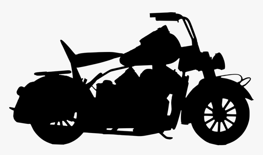 Silhouette, Motorcycle, Transportation, Motorbike - Silhueta Harley Png, Transparent Png