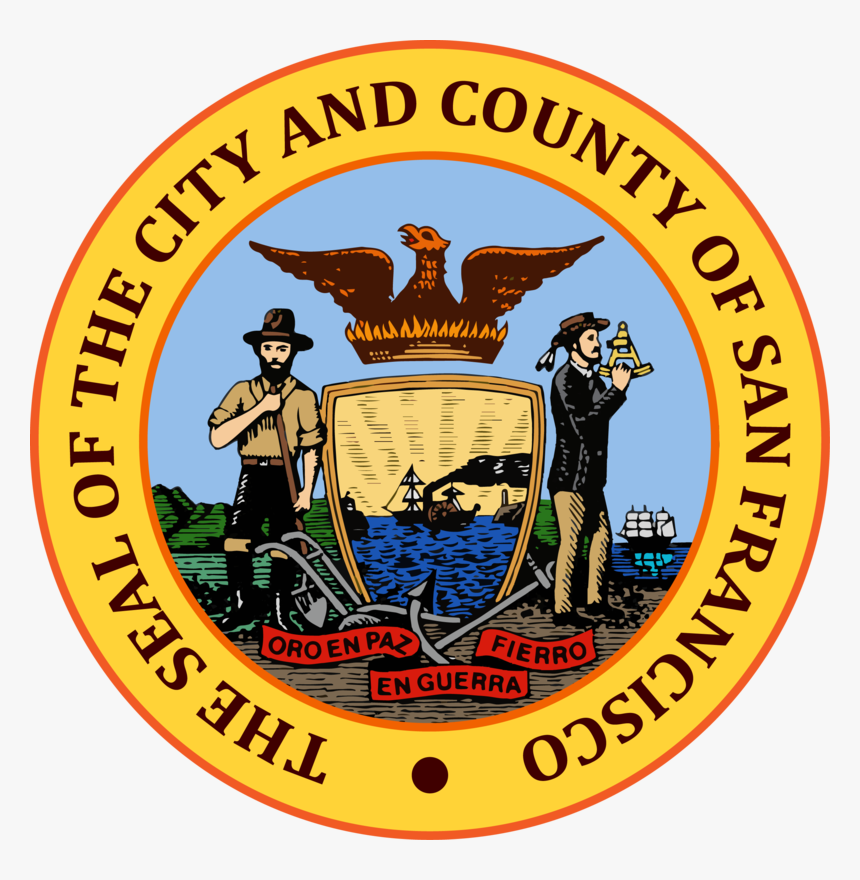 - San Francisco County Logo - San Francisco Ca Seal, HD Png Download