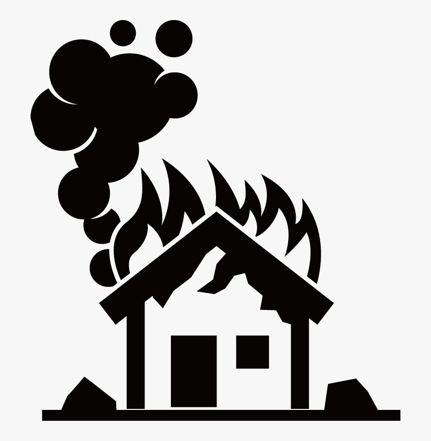 Burning Building Clipart
