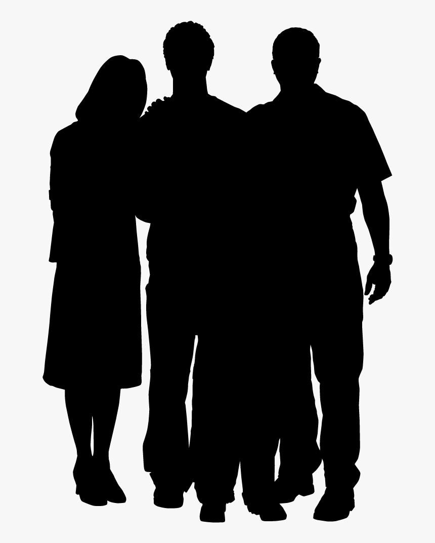 Png Silhouette People - Back Of People Silhouette, Transparent Png