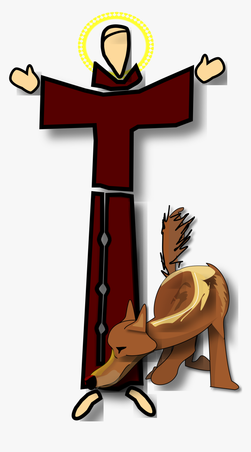 San Francisco De Asis Y El Lobo Clip Arts - San Francisco De Asis Y El Lobo, HD Png Download