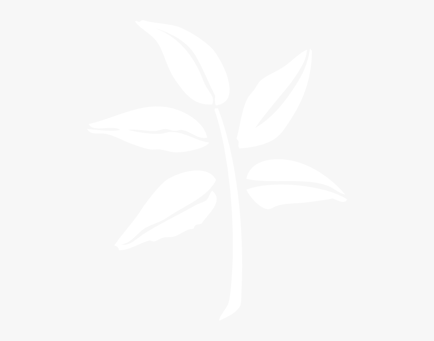 White Leaf Silhouette , Png Download - White Leaf Silhouette Transparent, Png Download