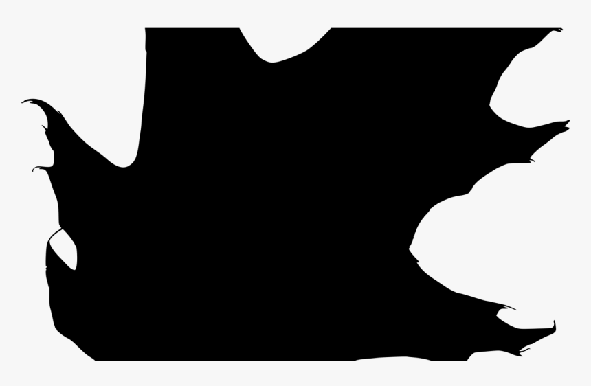 Leaf Clipart Silhouette - Silhouette Oak Leaf Png, Transparent Png