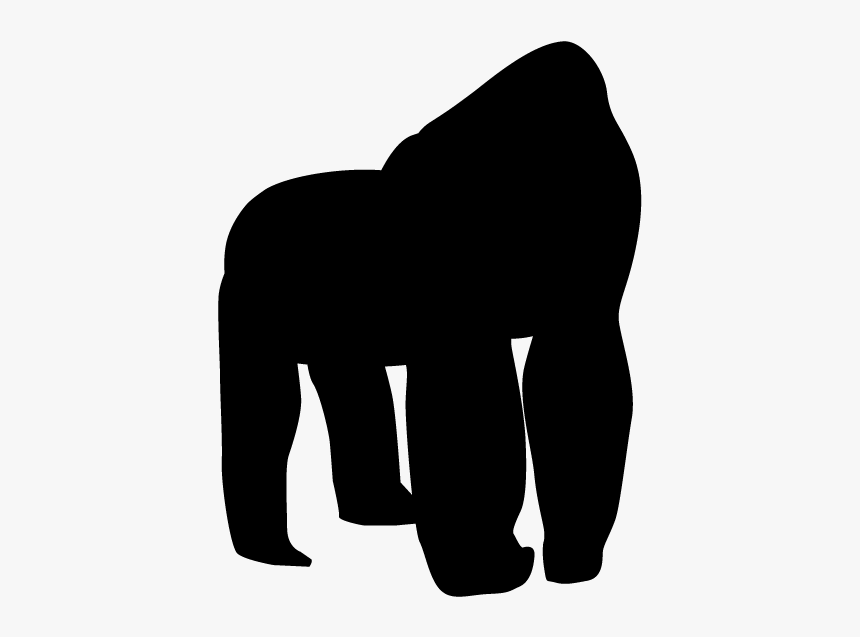 Gorilla Animal Silhouette Free Illustrations - Furniture, HD Png Download