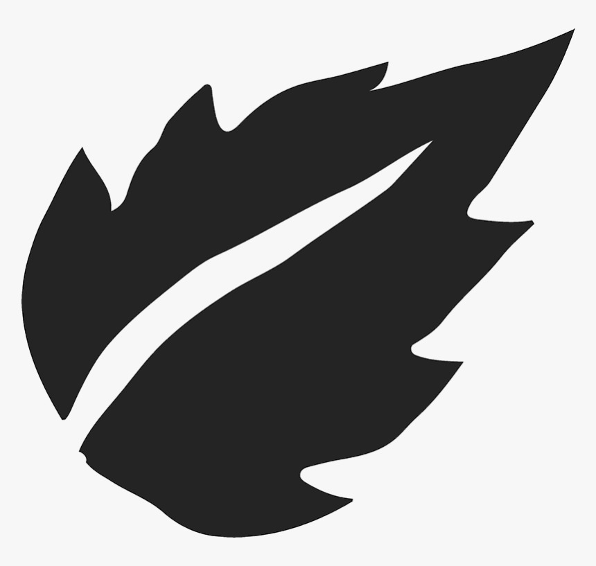 Silhouette Of A Leaf, HD Png Download