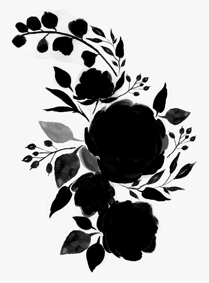 Floral Design Pattern Leaf Silhouette - Illustration, HD Png Download