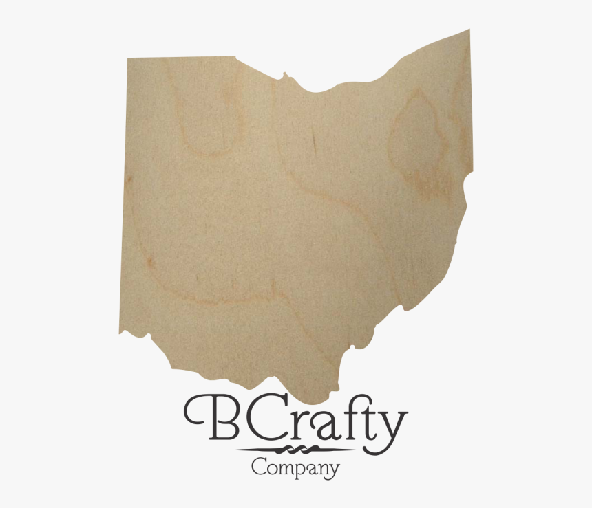 Ohio Wood Cutout State Shape - Wood State Shapes, HD Png Download