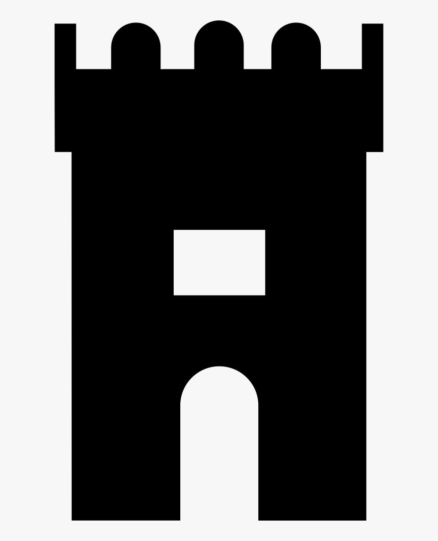 Fortress Tower Antique Building Silhouette Of A Computer - Tower Game Png, Transparent Png