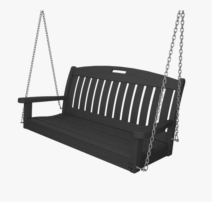 Porch Swing Background Png - Black Plastic Porch Swing, Transparent Png