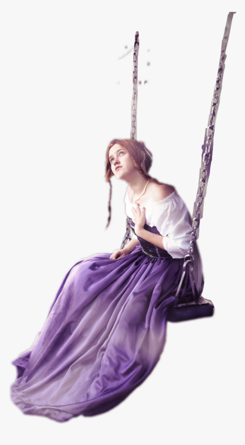 Swing Woman Png, Transparent Png