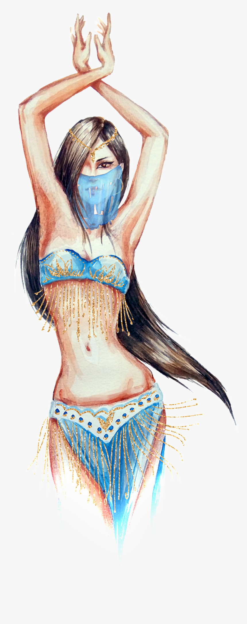 Transparent For Masked Sexy Women - 肚皮 舞 Q 版, HD Png Download