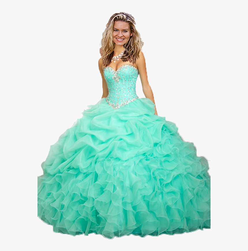 Quinceanera Dresses Color Mint - Puffy Mint Green Quinceanera Dresses, HD Png Download