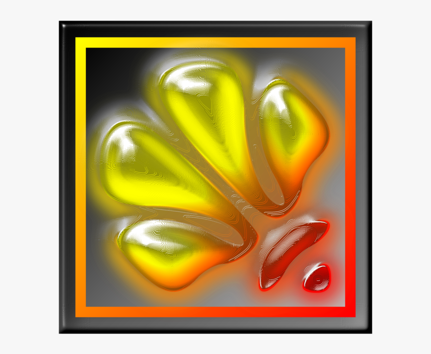 Picture Frame,heart,yellow - Picture Frame, HD Png Download